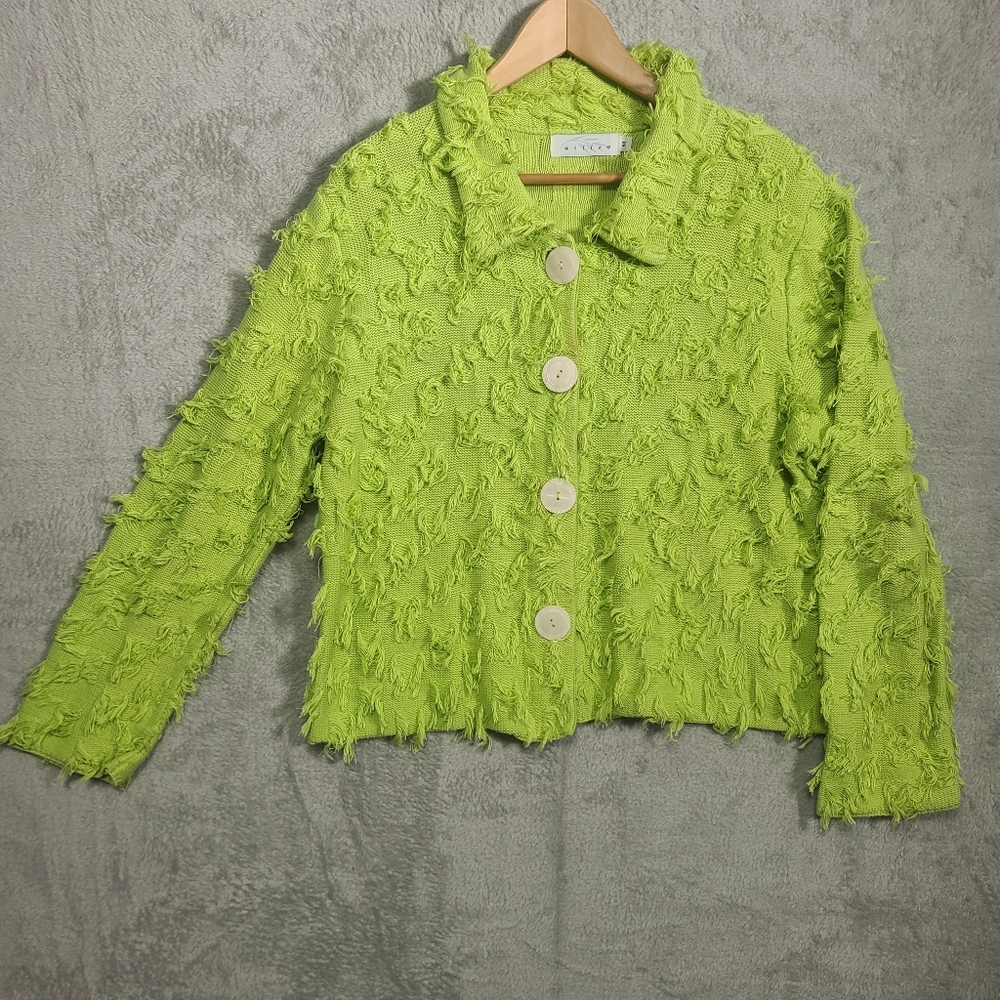 Willow lime green medium sweater
